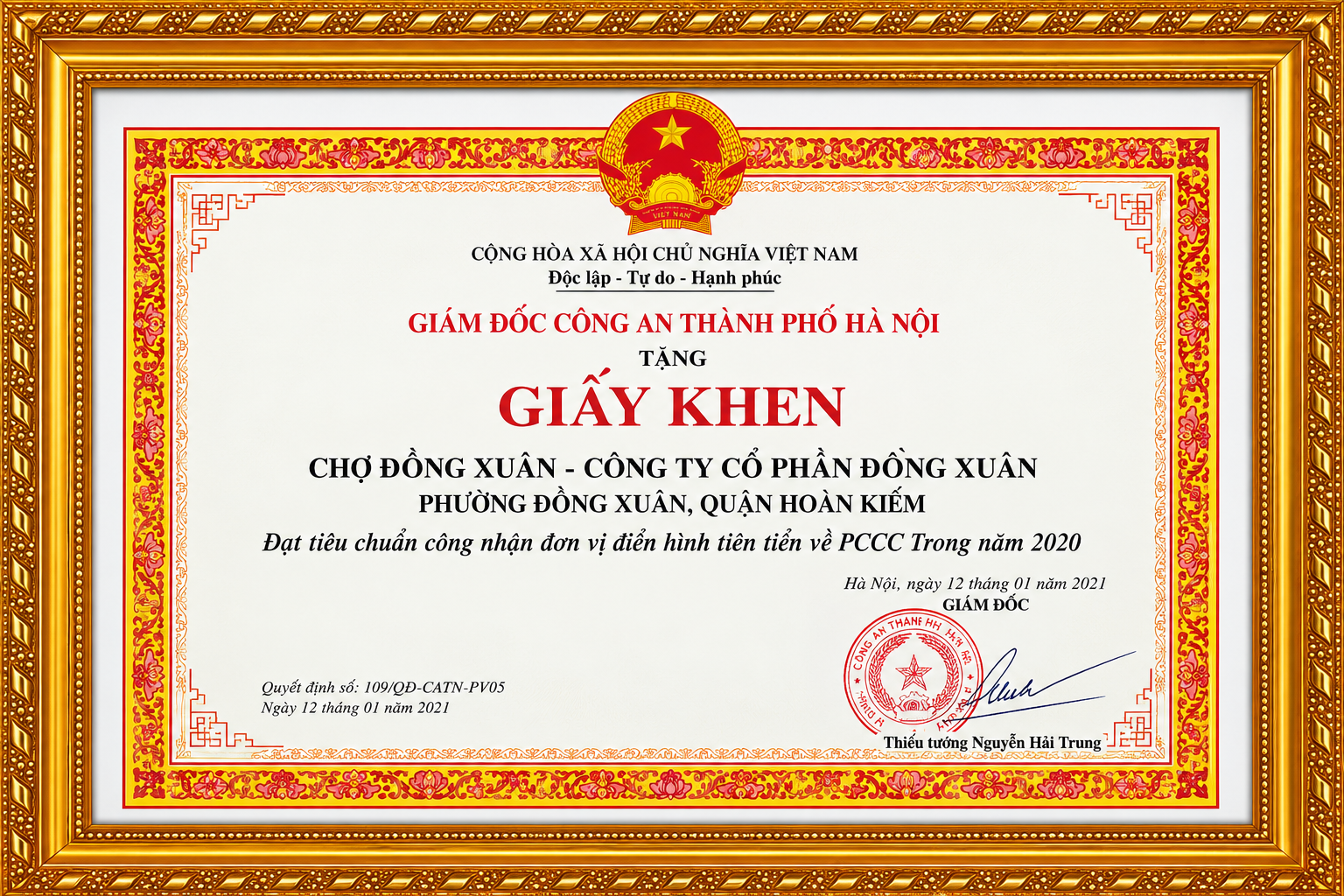 Những thành tích Công ty Cổ phần Đồng Xuân đã đạt được trong thời gian qua