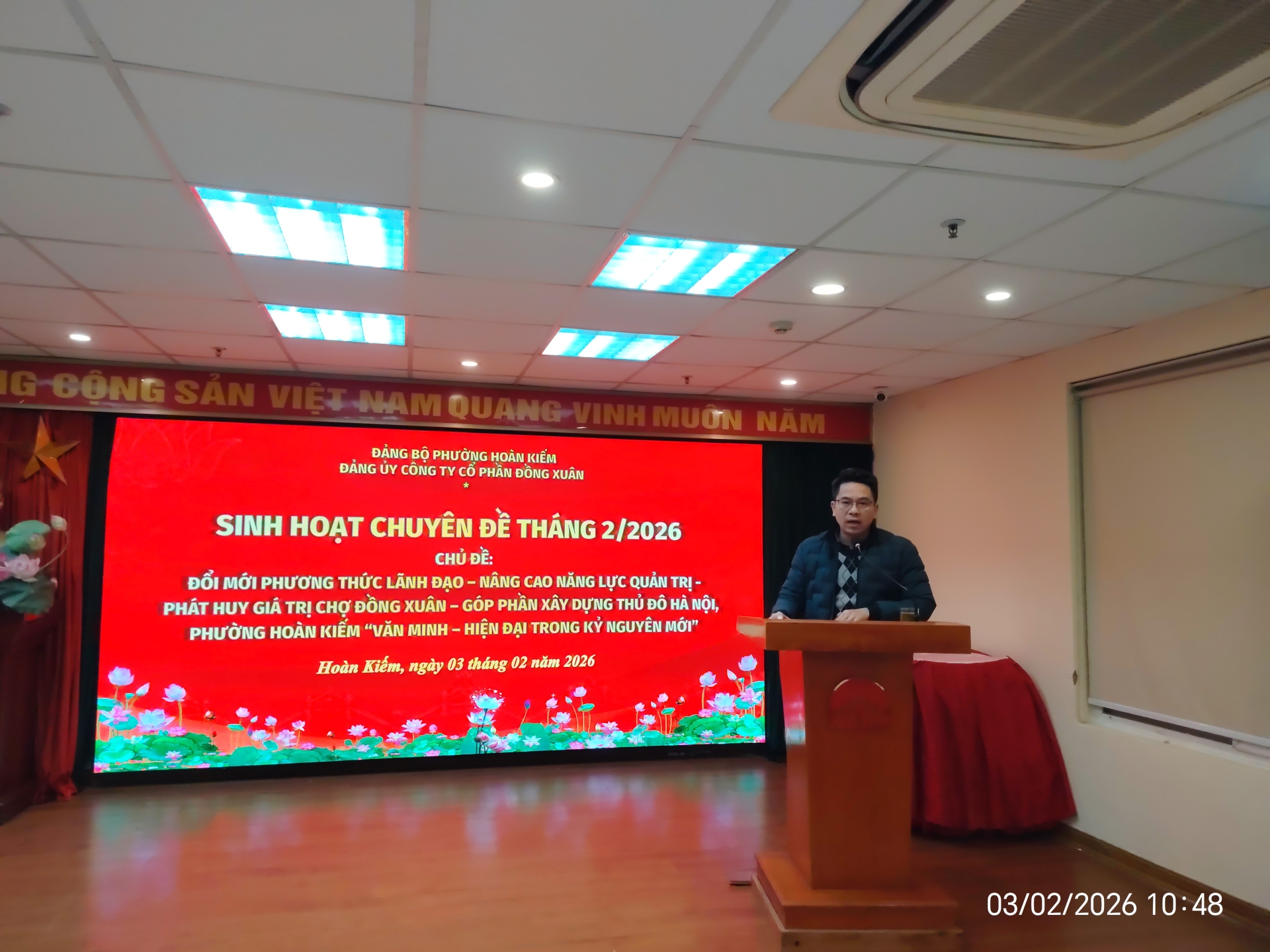 CÔNG TY CỔ PHẦN ĐỒNG XUÂN TỔ CHỨC SINH HOẠT CHÍNH TRỊ THÁNG 2/2026