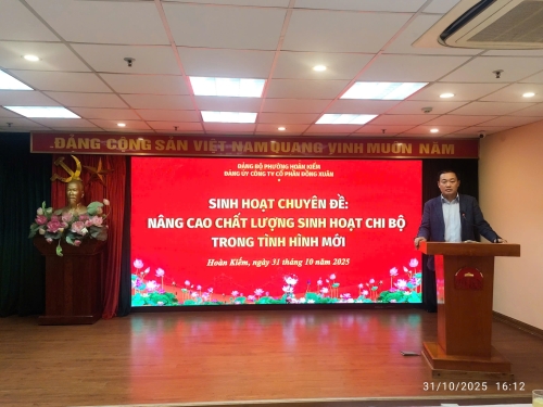 Đảng bộ Công ty Cổ phần Đồng Xuân tổ chức sinh hoạt chuyên đề: 